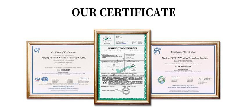 certificates of truck air conditioner