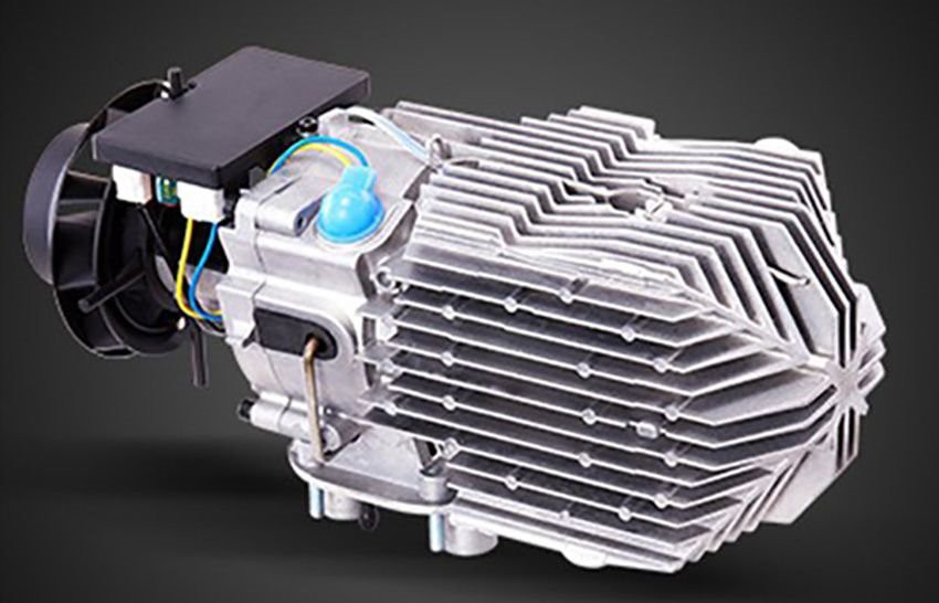 Detail of diesel heater Detail of diesel heater