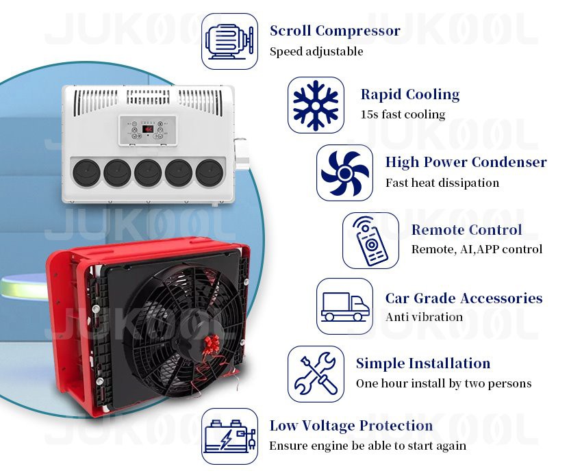 details of semi truck cab air conditioner