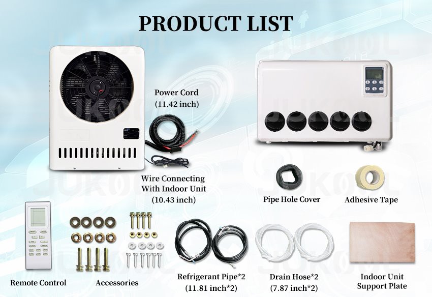 product list of electric ac for trucks