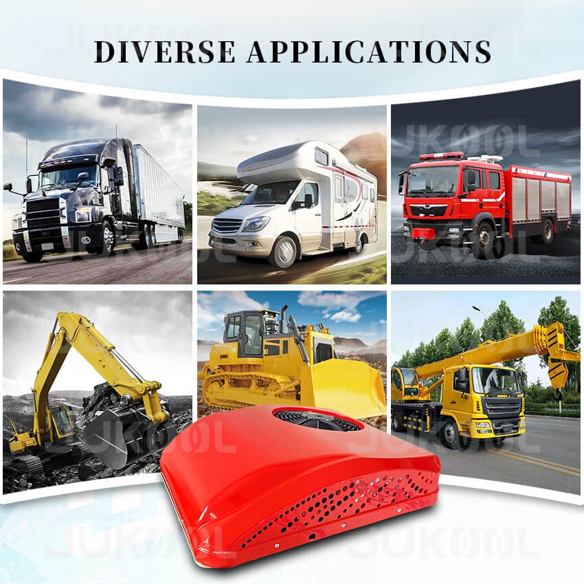 Application of semi truck roof mounted air conditioner